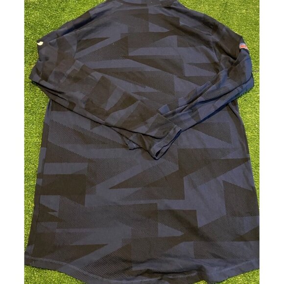 Denver Broncos hoodie mens medium black blue Nike lightweight shirt NFL 26 - Picture 11 of 13